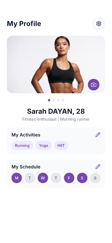 Kaizmo app - Votre profil